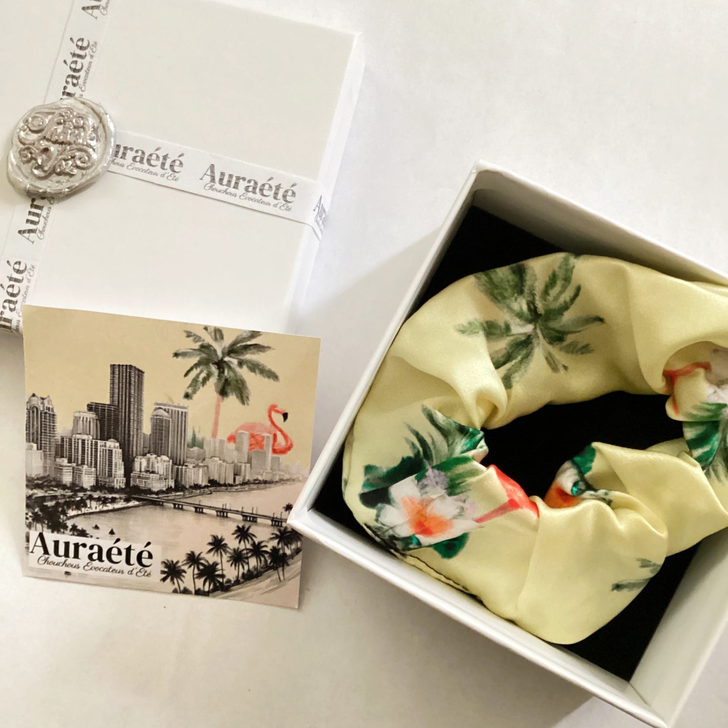 Flamingo Miami Scrunchie