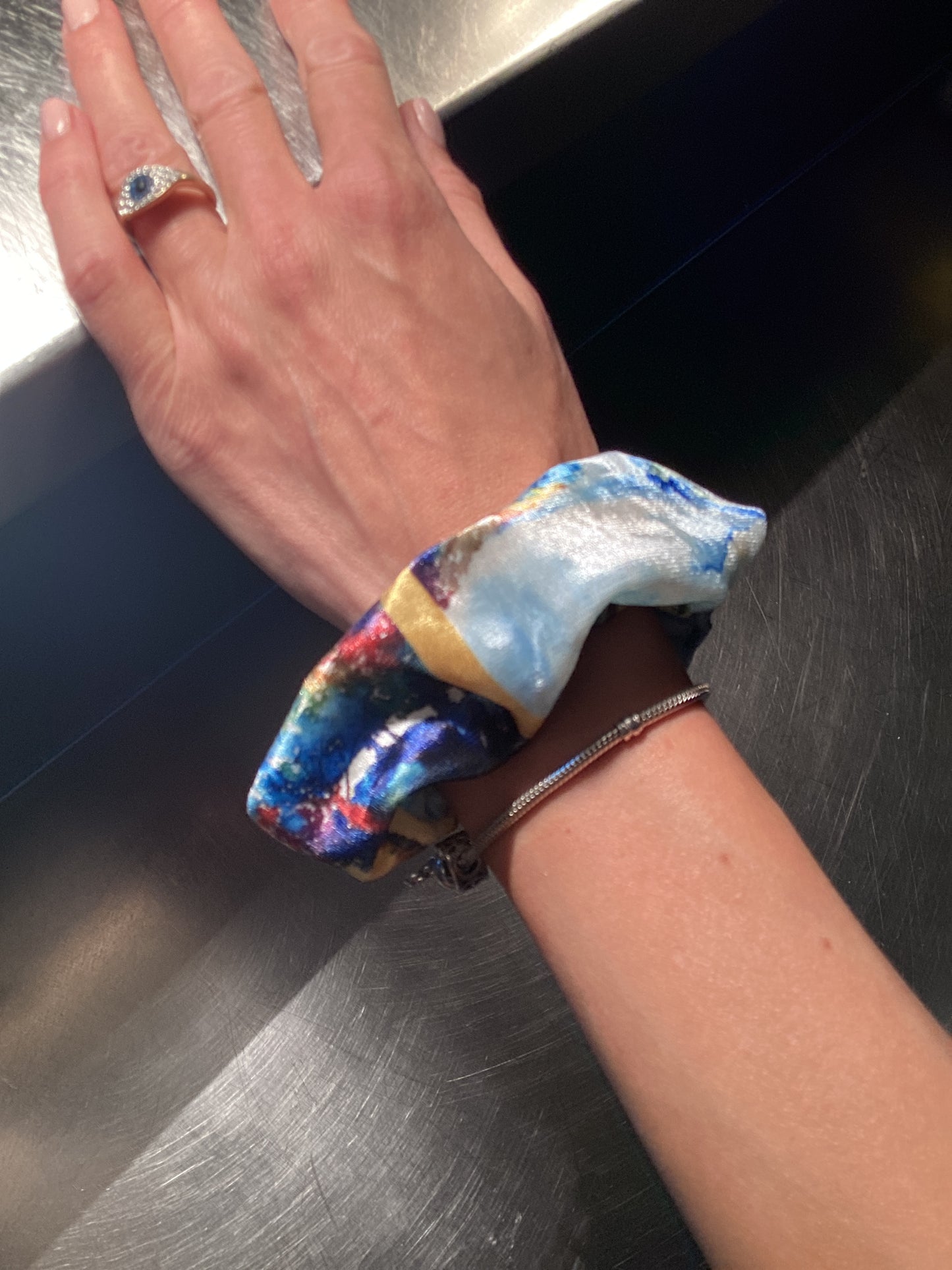 Grecian Land Scrunchie